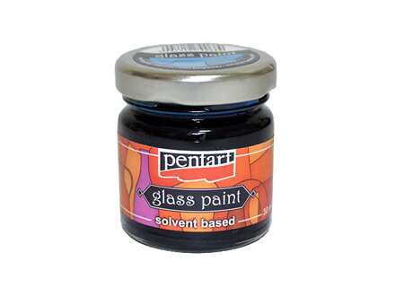 Nevypaľovacia farba na sklo PENTART 30ml - nebeská modrá