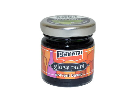 Nevypaľovacia farba na sklo PENTART 30ml - olivová