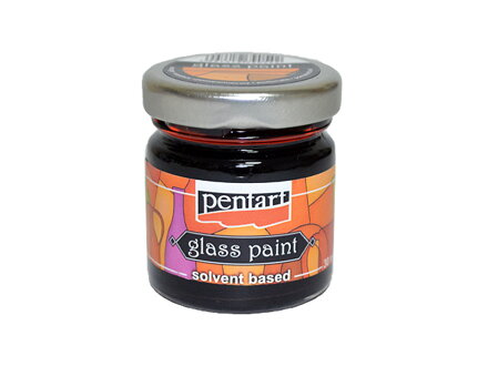 Nevypaľovacia farba na sklo PENTART 30ml - oranžová