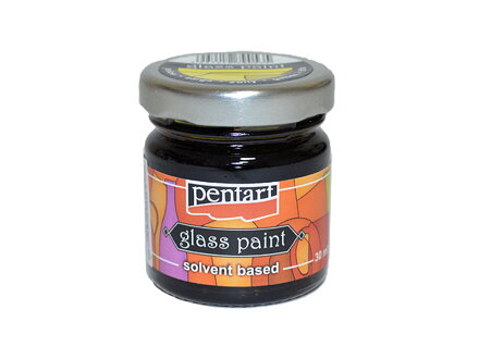 Nevypaľovacia farba na sklo PENTART 30ml - žltá