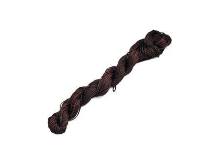 Nylonová šnúrka 1mm - tmavohnedá