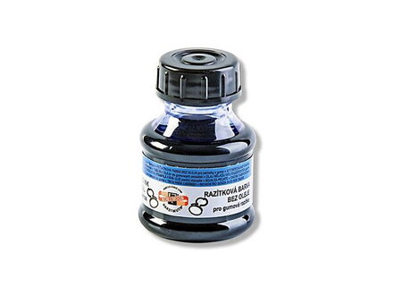 Pečiatková farba 50ml - modrá