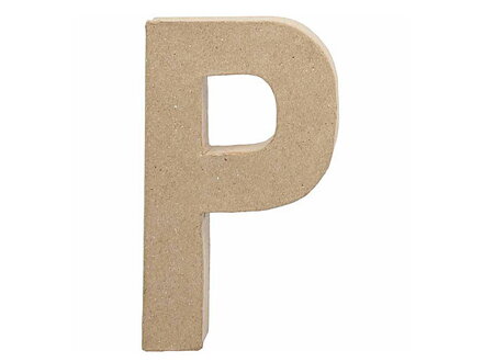 Písmeno z papier-mâché 20,5cm - P