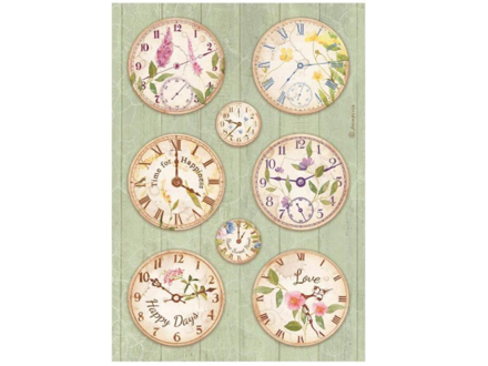 Ryžový papier A4 - Create Happiness Welcome Home Clocks