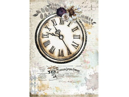 Ryžový papier A4 - Romantic Journal - ciferník