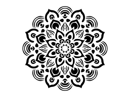 Šablóna 18x18cm - mandala 1