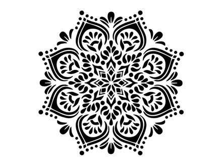 Šablóna 18x18cm - mandala 2