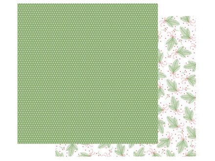 Scrapbookový papier 30x30cm - zimný vzor