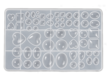 Silikónová odlievacia forma 56 oblých tvarov