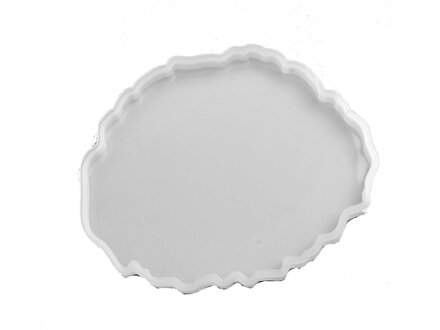 Silikónová odlievacia forma polodrahokam - podložka 12,5cm