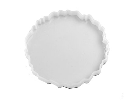 Silikónová odlievacia forma polodrahokam - podložka 13cm
