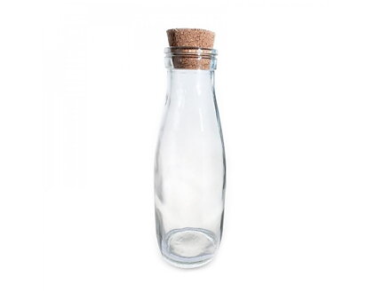 Sklenená fľaša s korkovou zátkou 500ml