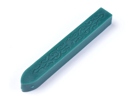 Tyčinkový pečatný vosk bez knôtu 9cm - tmavozelený