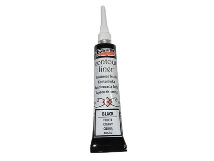 Univerzálna kontúra Pentart 20ml - čierna