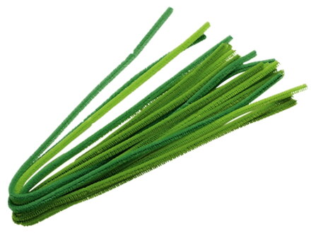 Žinilkový drôt 6mm 50cm 10ks - zelené odtiene