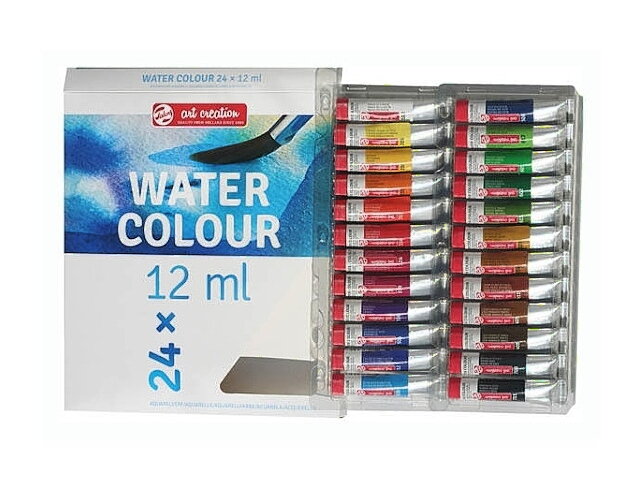 Akvarelové farby 12ml TALENS 24ks