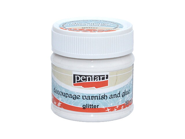 Decoupage lepidlo s lakom a trblietkami PENTART - 50 ml