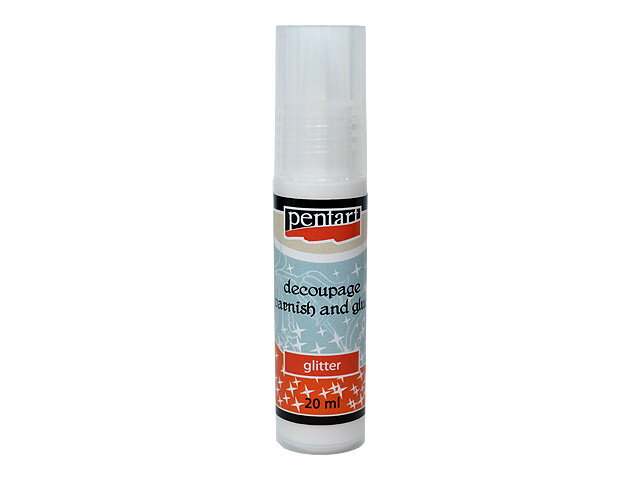 Decoupage lepidlo s lakom a trblietkami PENTART - 20 ml
