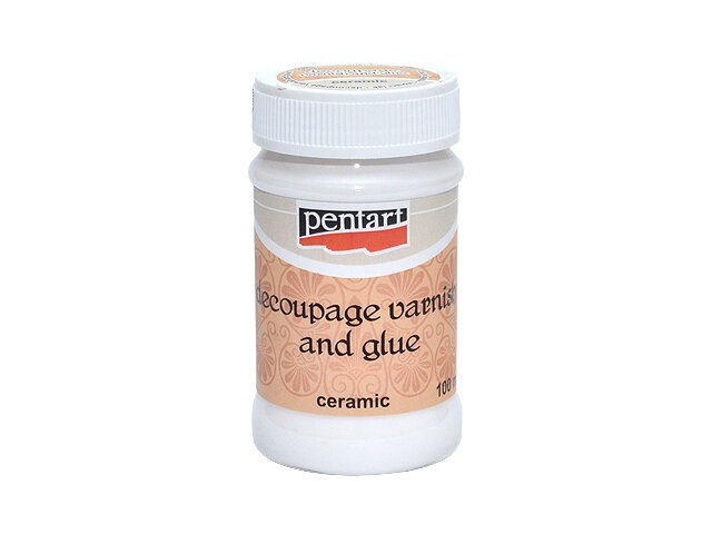 Decoupage lepidlo s lakom na keramiku a porcelán PENTART - 100 ml