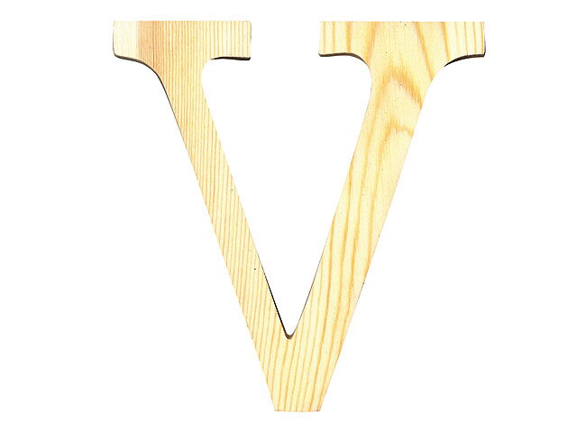 Drevené písmeno 11,5cm - V