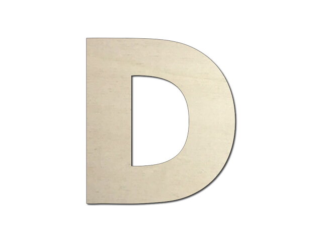 Drevené písmeno - D