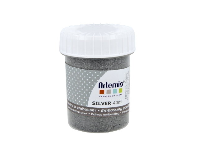 Embosovací prášok 40ml - strieborný