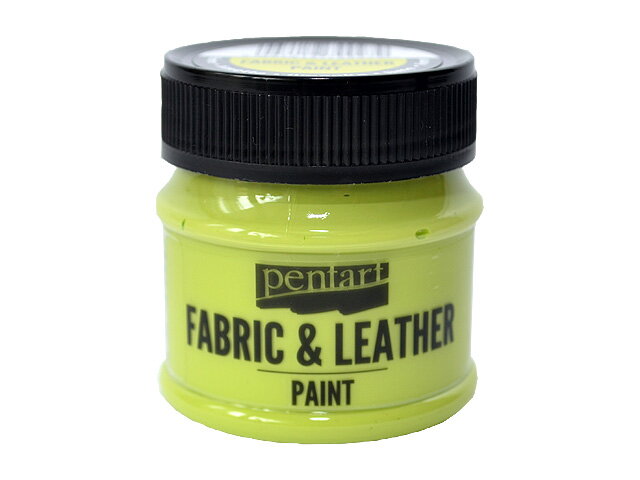 Farba na kožu a textil PENTART 50ml - limetková