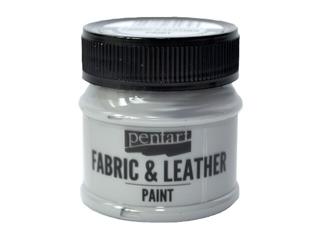 Farba na kožu a textil PENTART 50ml - sivá