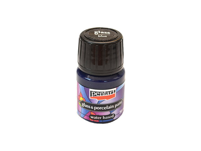 Farba na sklo a porcelán PENTART 30ml - modrá