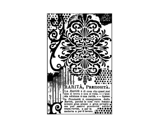 Gumená HD pečiatka - Damask - Rarita Preziosita