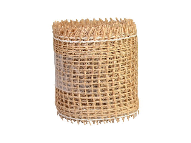 Jutová stuha 4cm - prírodná