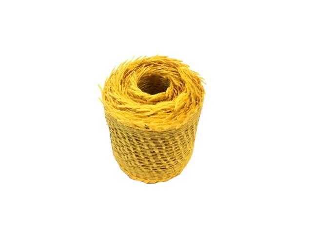 Jutová stuha 4cm - žltá