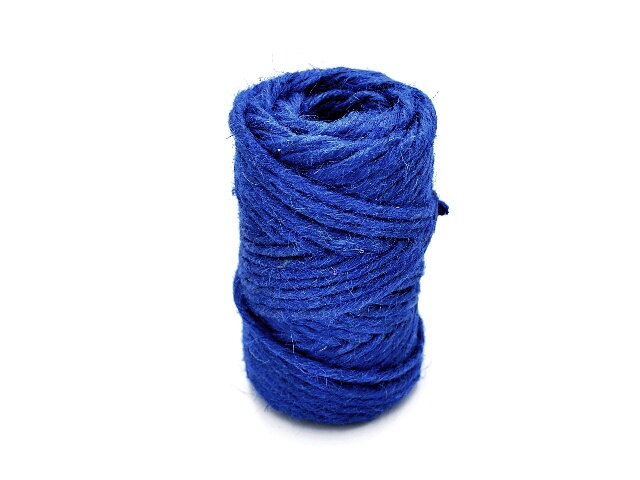 Jutový špagát, motúz 200g - modrý
