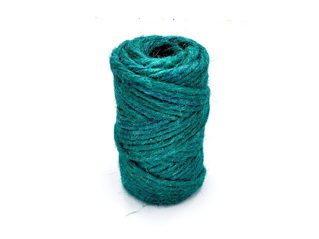 Jutový špagát, motúz 200g - zelenomodrý