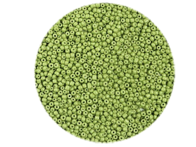 Korálky Rokajl 2mm 20g - nepriehľadné olivové