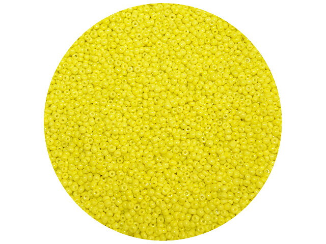 Korálky Rokajl 2mm 20g - nepriehľadné - žlté
