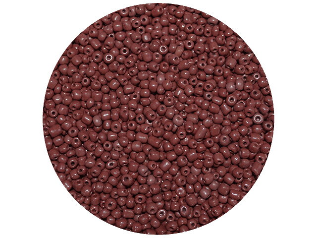 Korálky Rokajl 4mm 20g - nepriehľadné - hnedé