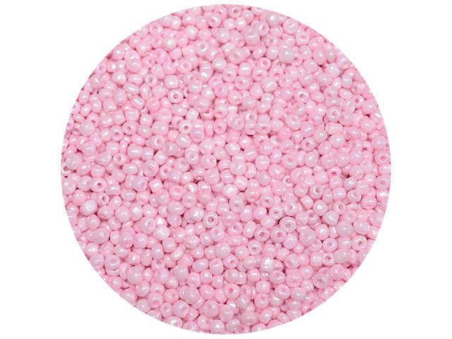 Korálky Rokajl 4mm 20g - nepriehľadné svetloružové