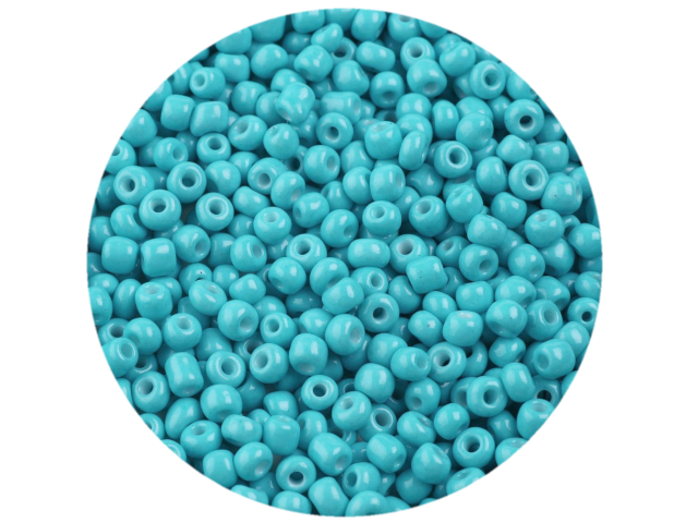 Korálky Rokajl 4mm 20g - nepriehľadné azúrové