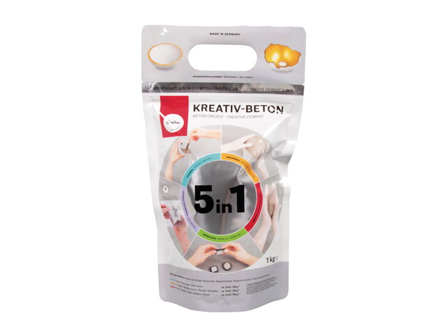 Kreatívny modelovací a odlievací betón 5v1 - 1kg