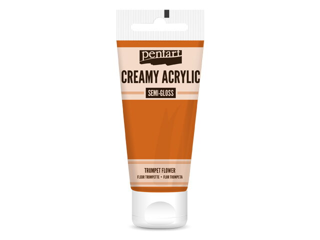 Krémová akrylová farba 200ml pololesklá - trúbkovec