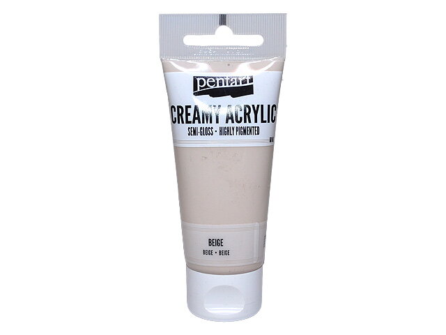 Krémová akrylová farba 60ml pololesklá - béžová