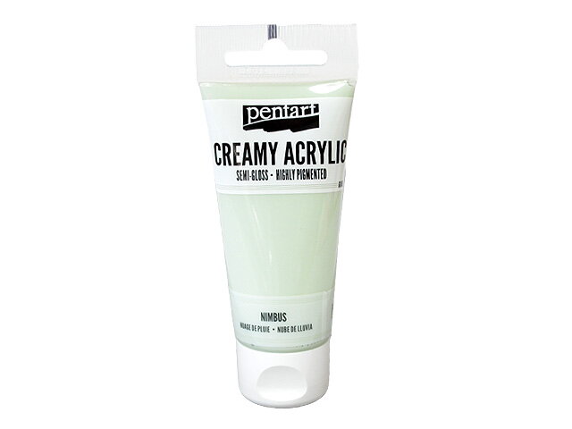 Krémová akrylová farba 60ml pololesklá - dažďový mrak