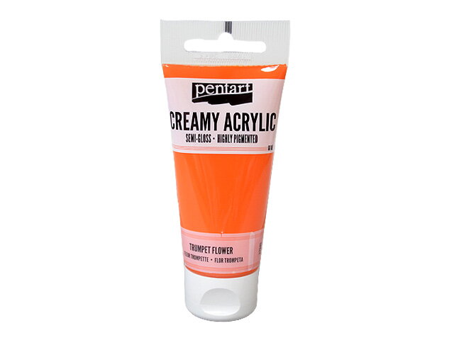 Krémová akrylová farba 60ml pololesklá - trúbkovec