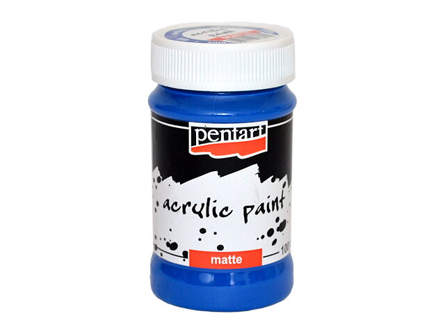 Matná akrylová farba Pentart - 100ml - modrá