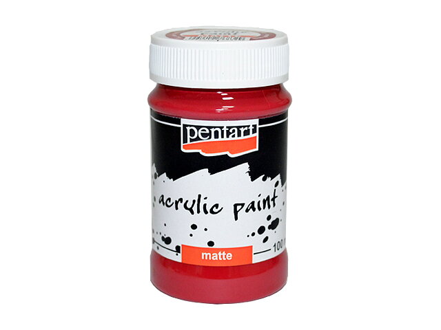 Matná akrylová farba PENTART 100ml - vínová červená