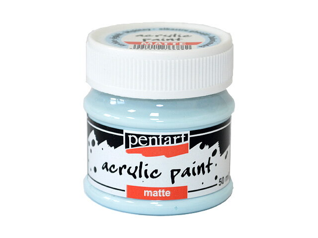 Matná akrylová farba Pentart 50ml - ľadová modrá
