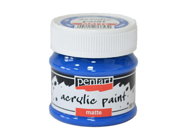 Matná akrylová farba Pentart 50ml - modrá