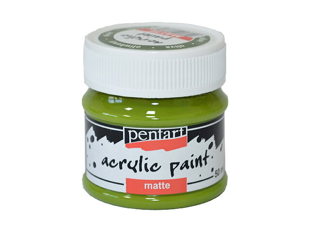 Matná akrylová farba Pentart 50ml - oliva