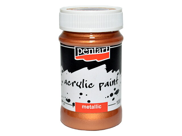 Metalická akrylová farba PENTART 100ml - bronzová